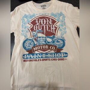 Von Dutch Motor Co PaintShop T Shirt Embroidered M NWT
